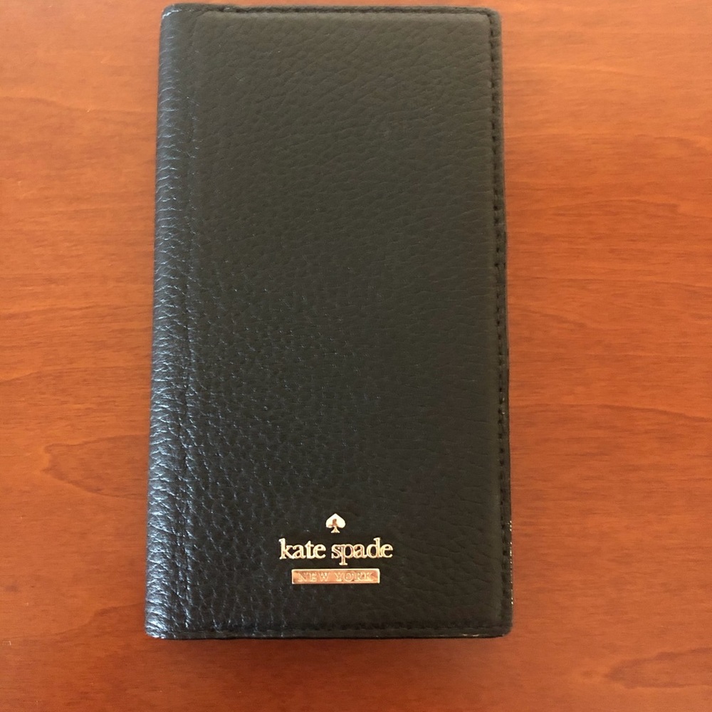 Kate Spade black folio iPhone X case